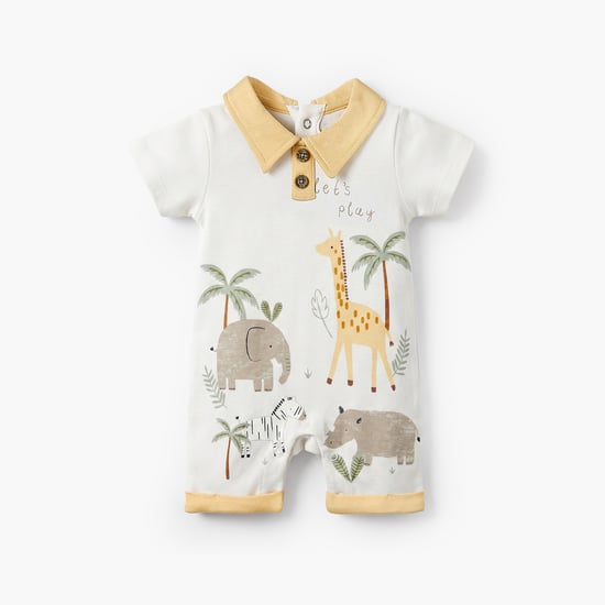 Juniors Animal Print Romper