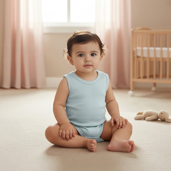 Juniors Sleeveless Bodysuit with Snap Closure