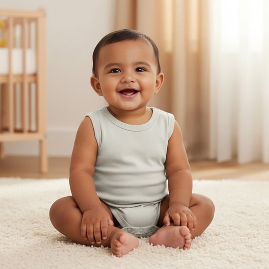 Juniors Sleeveless Bodysuit with Snap Closure