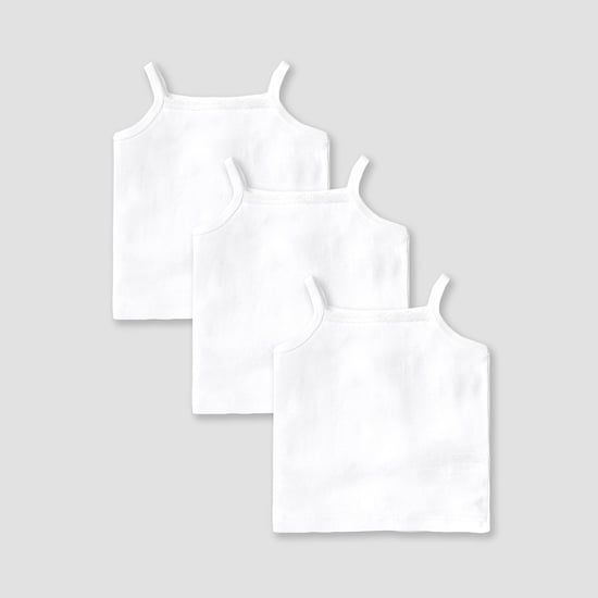 Juniors Solid Camisoles - Pack of 3