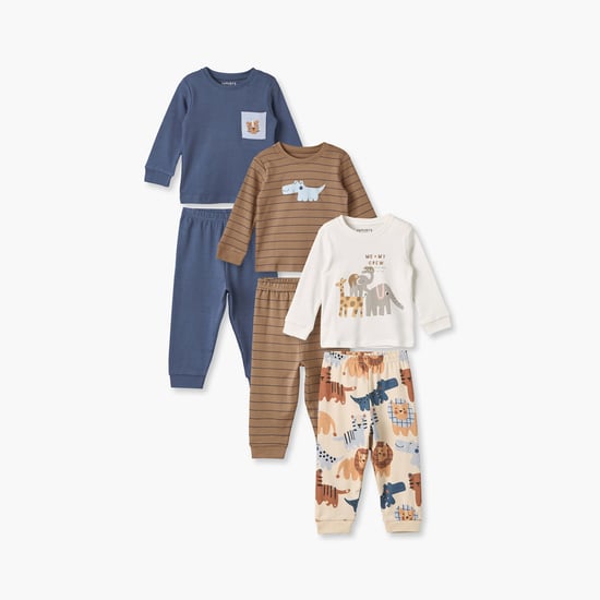 Juniors Safari Print T-shirt and Pyjama Set