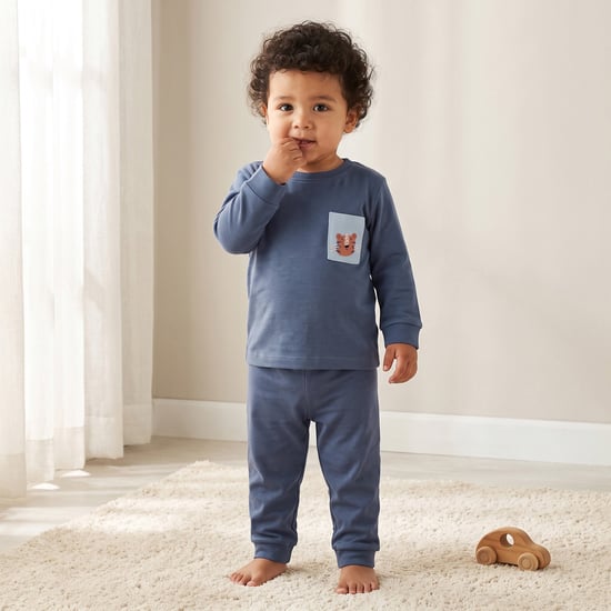 Juniors Printed T-shirt & Pyjama Set