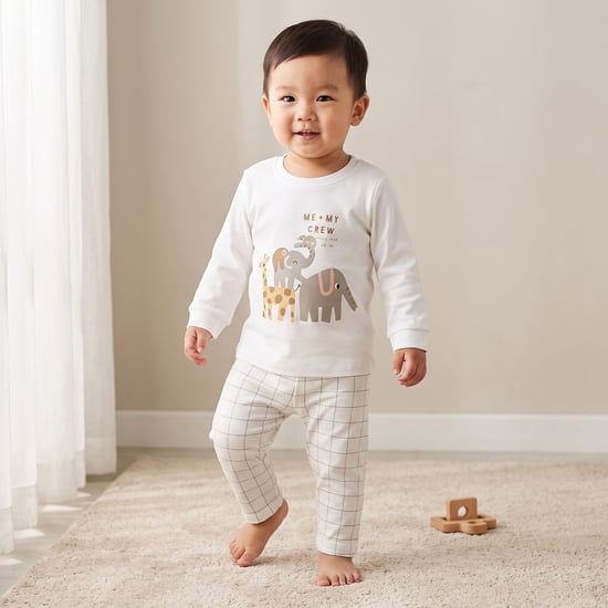 Juniors Printed T-shirt & Pyjama Set
