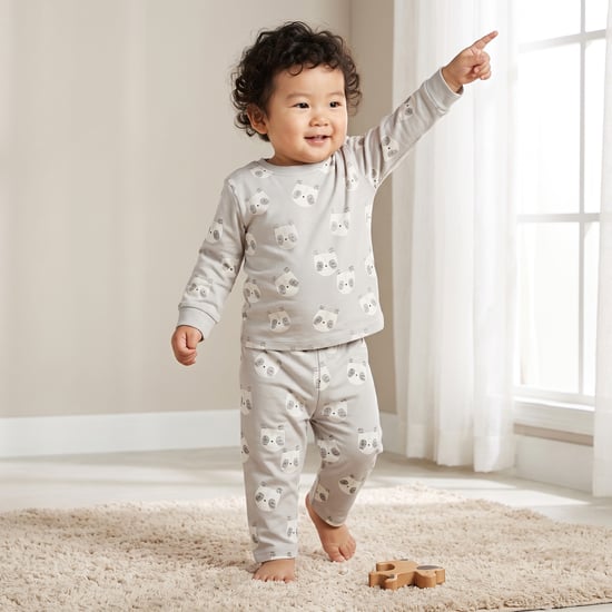 Juniors Printed T-shirt & Pyjama Set