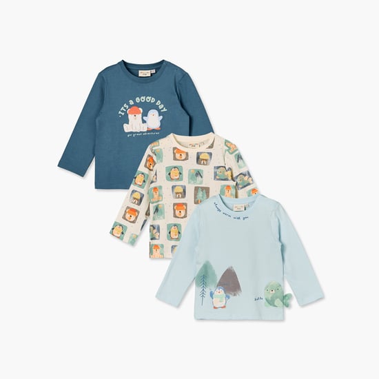 Juniors Arctic Print T-shirts - Pack of 3