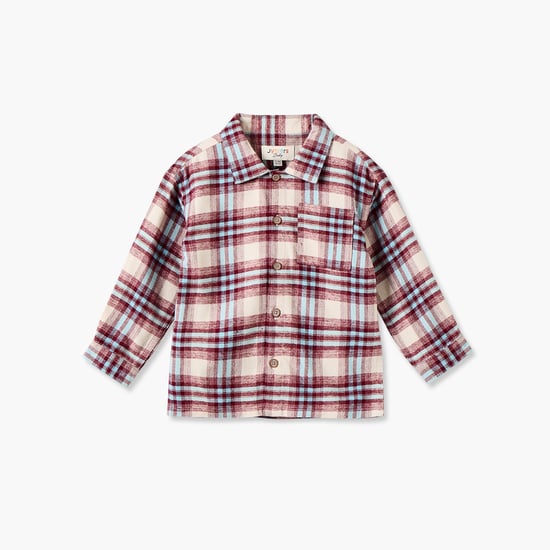 Juniors Checked Long Sleeves Shirt