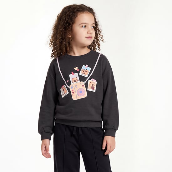Juniors Printed Sweatshirt