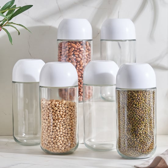 Regal Set of 6 Glass Storage Jars - 800ml