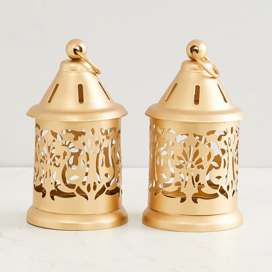 Raga Manthan Set of 2 Metal Round Hanging Lantern