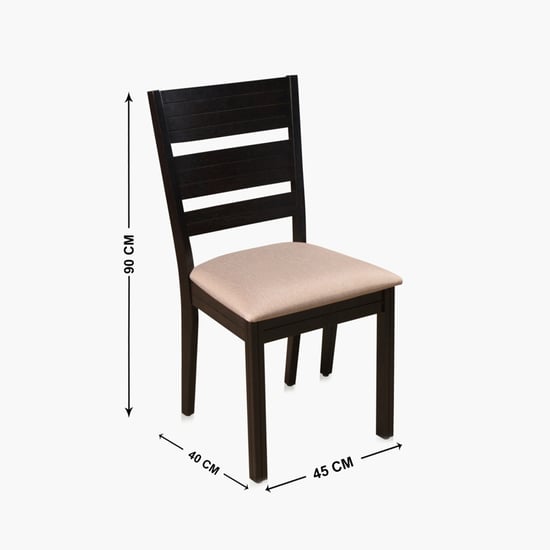 Montoya Solid Wood 6-Seater Dining Set with Chairs and Bench - Brown