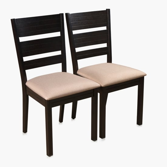 Montoya Solid Wood 6-Seater Dining Set with Chairs and Bench - Brown