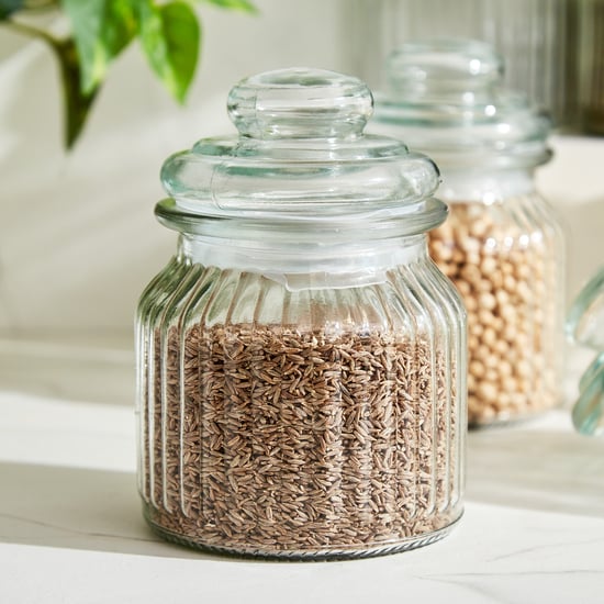 Marley Mimosa Set of 6 Glass Storage Jar - 650ml
