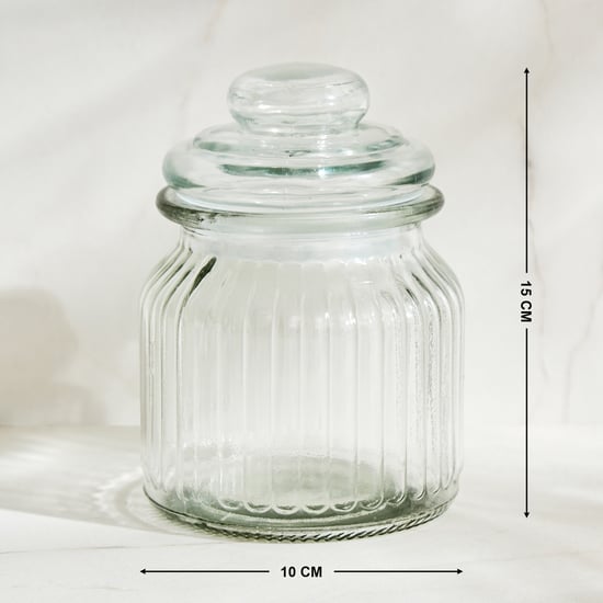 Marley Mimosa Set of 6 Glass Storage Jar - 650ml