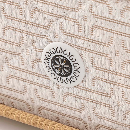 Restomax Pro 6+2 Inch Bonnel Spring Memory Foam Teen Mattress with Box Top, 120x195cm - Beige