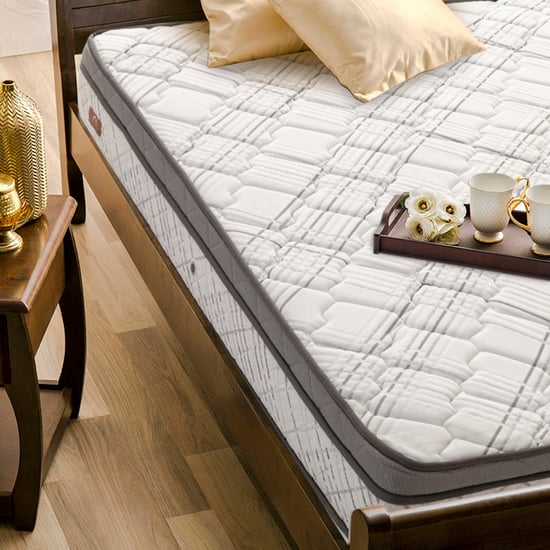 Restomax Elite 6+2 inches Pocket Spring Memory Foam King Mattress with Box Top, 180x195cm - White