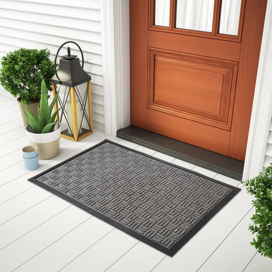 Cadence Astilbe Rubber Embossed Doormat - 90x60cm