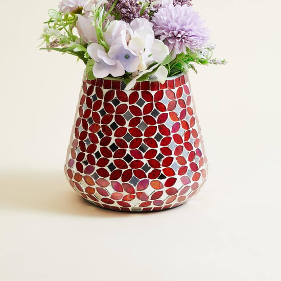 Corsica Metal Mosaic Vase