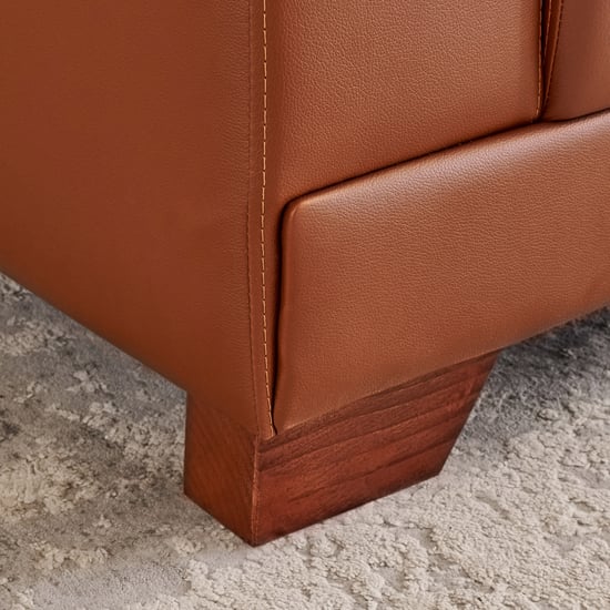 Walter Half Leather 3-Seater Sofa - Tan