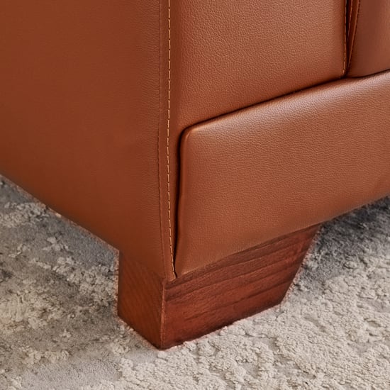 Walter Half Leather 3+2 Seater Sofa Set - Tan