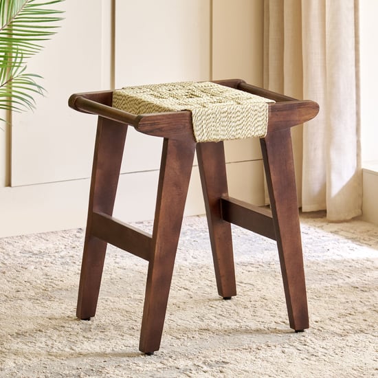 Cooper Mango Wood Stool - Brown