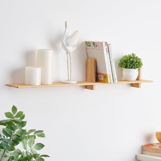 Midori Bamboo Wall Shelf - Brown