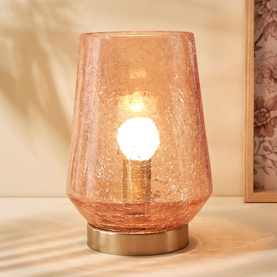 Brian Macia Glass Crackle Table Lamp