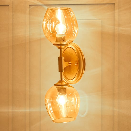 Melody Shellacs Glass Wall Lamp