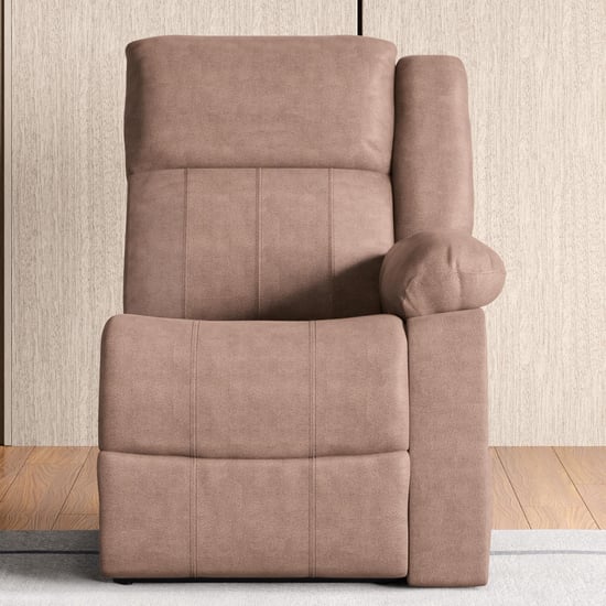 Denver Fabric 3-Seater Sectional Recliner Set - Brown