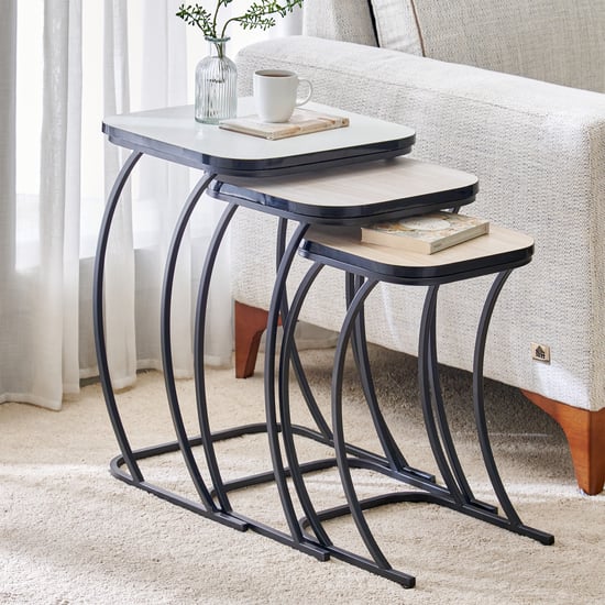 Helios Remi Nest of 3 Table - Grey