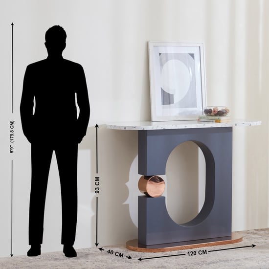 Terraroza Console Table - Grey