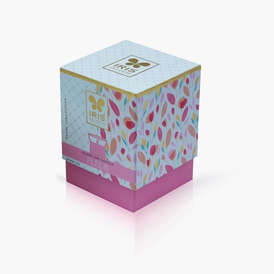 IRIS Celeste Pearl Fleur Scented Hurricane Candle