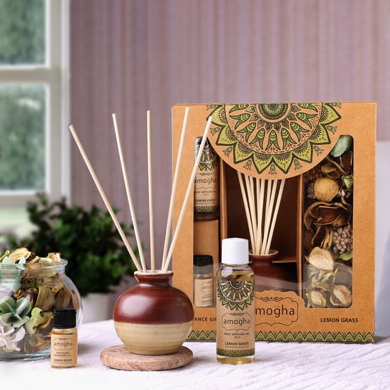 IRIS Amogha Lemongrass Reed Diffuser Set