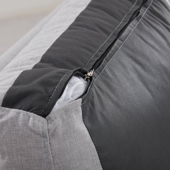 Berry Fabric 6-Seater Corner Sofa - Grey