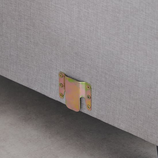 Berry Fabric 6-Seater Corner Sofa - Grey