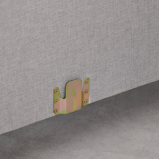 Berry Fabric 6-Seater Corner Sofa - Grey