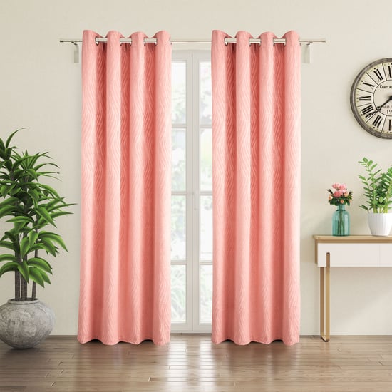 Calamus Leah Velvet Jacquard Room-Darkening Door Curtain