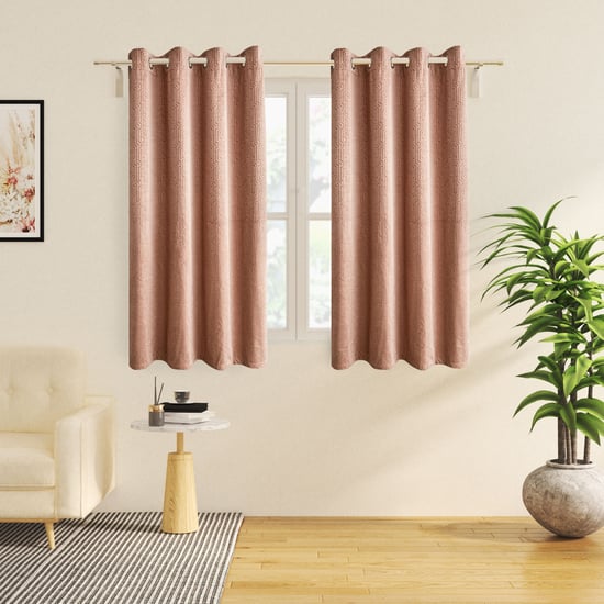 Calamus Oriental Velvet Finish Room-Darkening Window Curtain