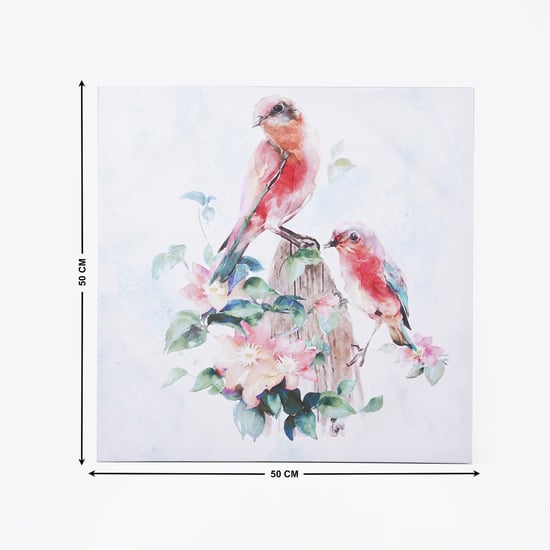 Brezza Chirpy Set of 2 Canvas The Cheeing Birds Picture Frame - 50x50cm
