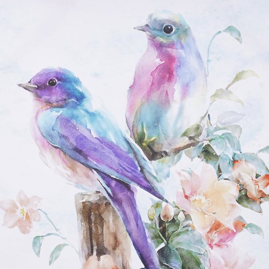 Brezza Chirpy Set of 2 Canvas The Cheeing Birds Picture Frame - 50x50cm