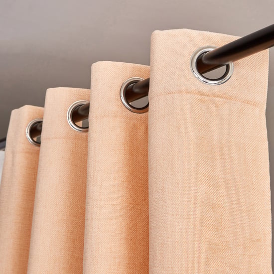 Moda 1Pc Chenille Woven Room Darkening Window Curtain