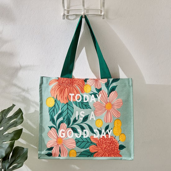 Minerals Floral Printed Tote Bag