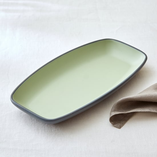 Soulful Pastels Double Melamine Deep Serving Platter - 27.5x14x3.5cm