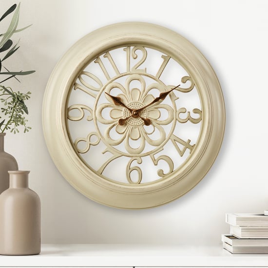 Corsica Fortune Glass Wall Clock - 46cm