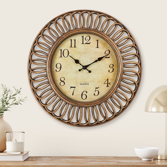 Corsica Fortune Glass Wall Clock - 40cm