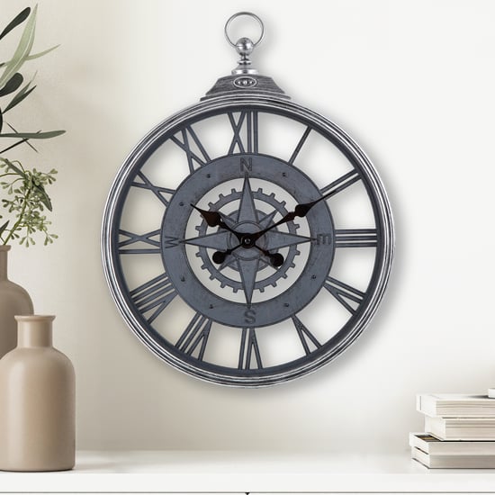 Corsica Fortune Glass Wall Clock - 43cm