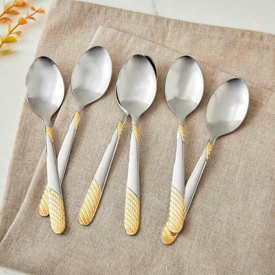Glister Amara Set of 6 Stainless Steel Baby Spoons