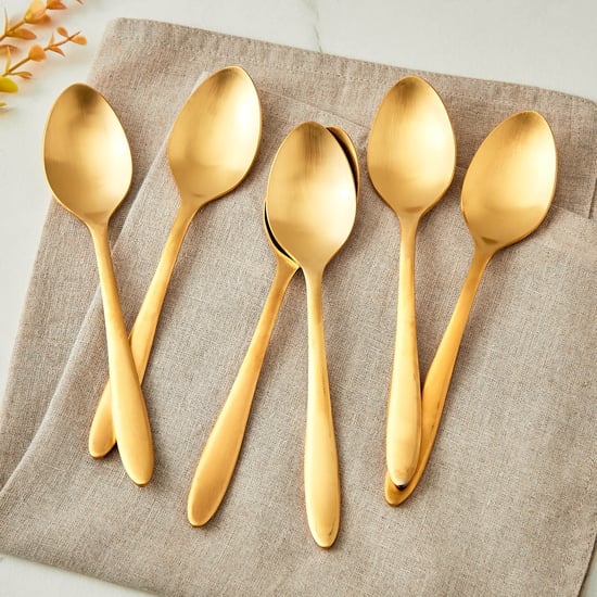 Glister Arely Set of 6 Stainless Steel Dinner Spoons