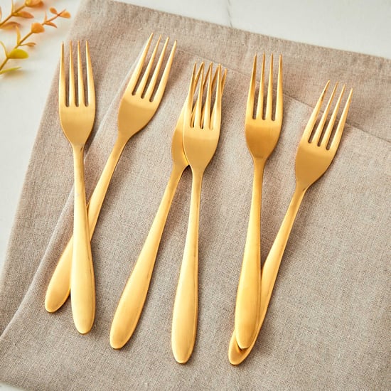 Glister Arley Set of 6 Stainless Steel Dinner Forks