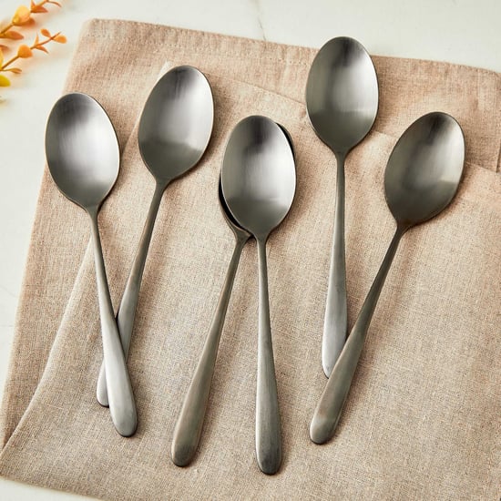 Glister Austere Set of 6 Stainless Steel Dinner Spoons
