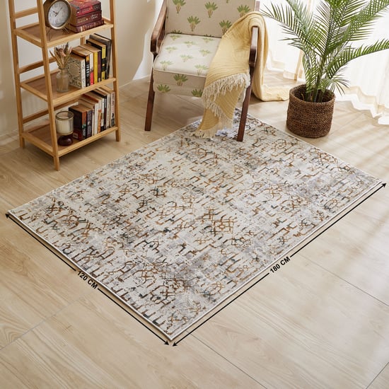 Zephyr Avalon Woven Carpet - 180x120cm | Beige | Polyester